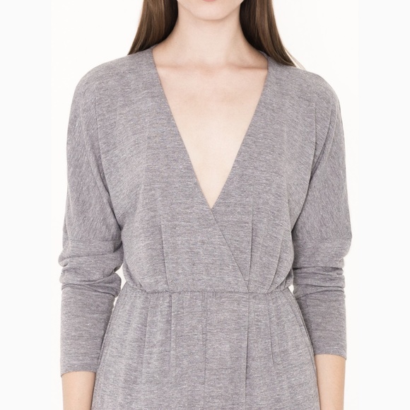 American Apparel Heather Gray Madeline Jumpsuit - Picture 3 of 11